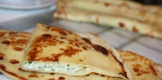 Clătite cu urdă şi leurdă