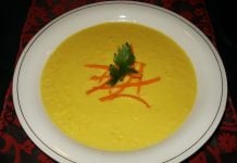 Supă cu porumb şi caşcaval