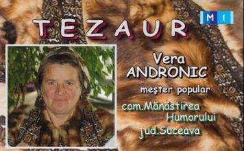 Vera Andronic, creatoarea pieselor de port tradițional din Mănăstirea Humorului